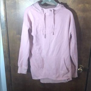 cowl neck long hoodie